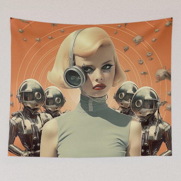 Item preview, Retrofuturism Space Woman 03 designed and sold by Jselz.