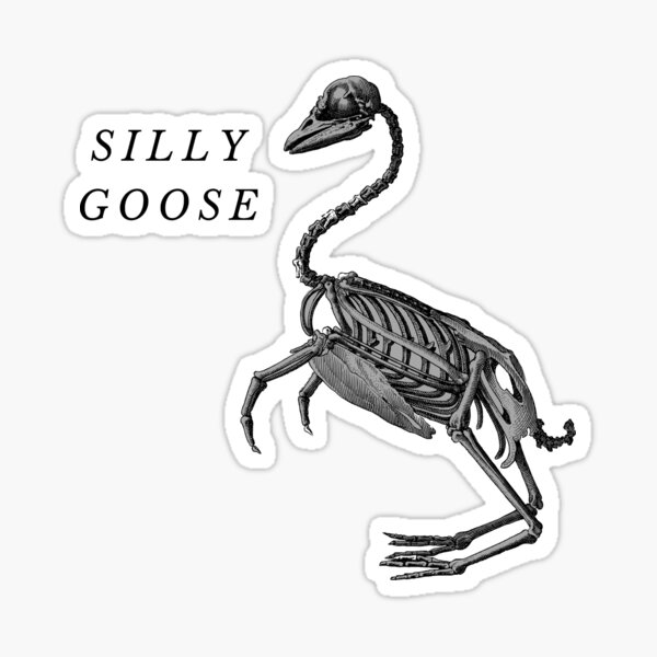 Silly Goose Sticker Sticker for Sale by MinetiSpaghetti