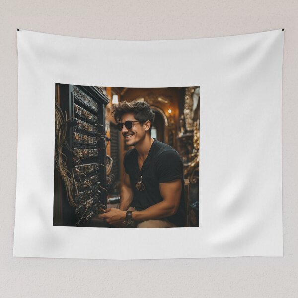 Item preview, Ethical Hardware Hacker at Work designed and sold by TheBrainArt.