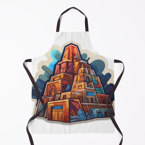Item preview, Cubist Temple Sticker designed and sold by raviolli000.