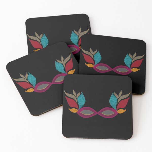 Item preview, Colourful masquerade design designed and sold by SharahKarthi.