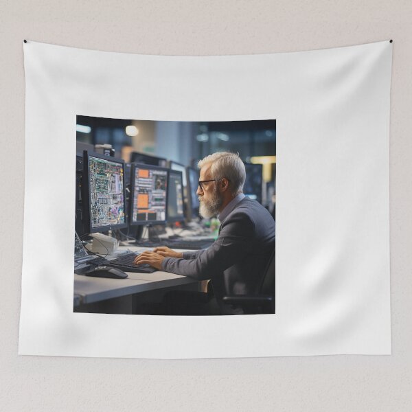 Item preview, Ethical Forensic Auditing Hacker at Work designed and sold by TheBrainArt.