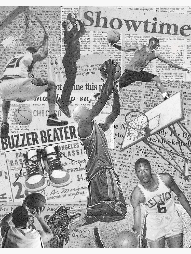 BASKETBALL COLLAGE T-Shirt & Phonecase Art Board Print for Sale by  LongVibes