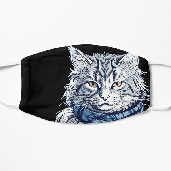 Feline Therian Mask White Shorthair Cat 