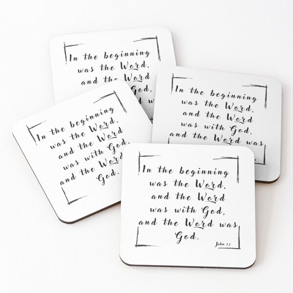 Item preview, Bible verse in the beginning was the word John 1.1 designed and sold by JacoBeatzShop.