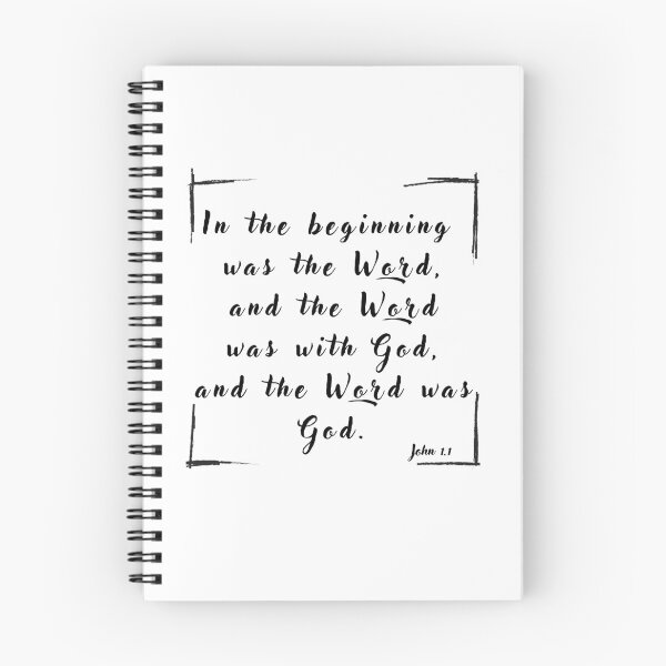 Item preview, Bible verse in the beginning was the word John 1.1 designed and sold by JacoBeatzShop.