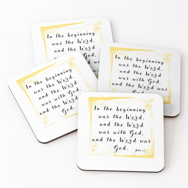 Item preview,  Bible verse in the beginning was the word John 1.1 designed and sold by JacoBeatzShop.