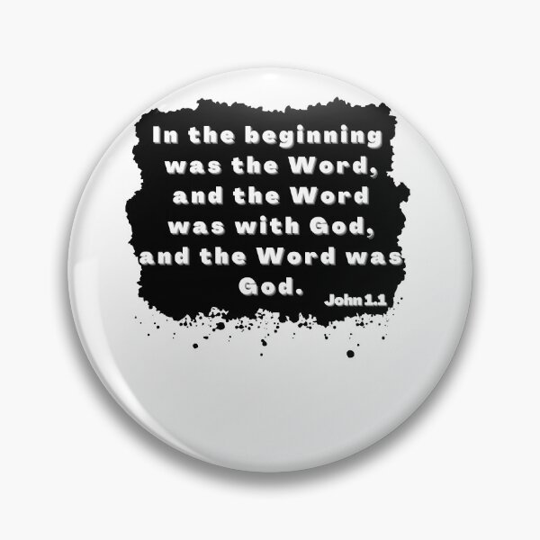 Item preview, Bible verse in the beginning was the word John 1.1 designed and sold by JacoBeatzShop.