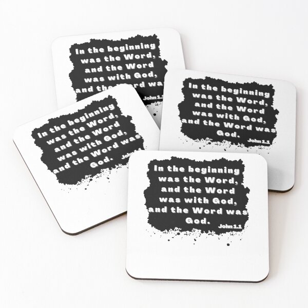 Item preview, Bible verse in the beginning was the word John 1.1 designed and sold by JacoBeatzShop.