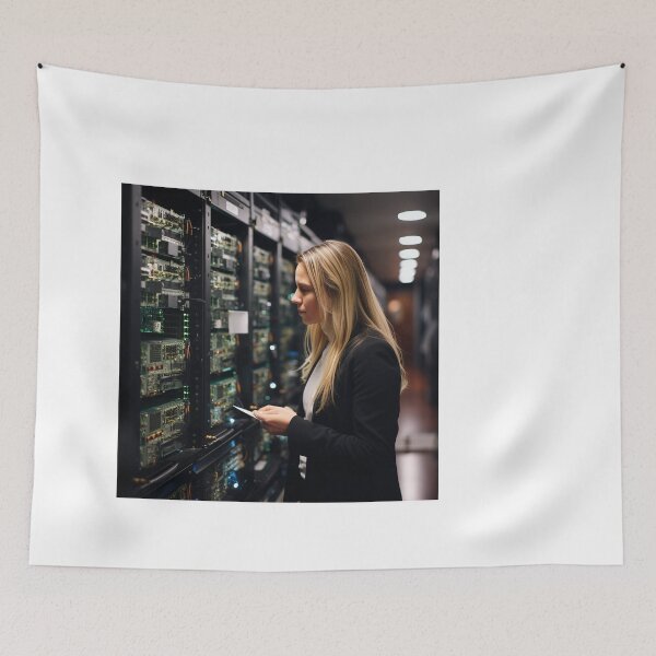 Item preview, Ethical Hardware Surveillance Hacker at Work designed and sold by TheBrainArt.