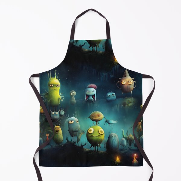 Item preview, Funny Magic Monsters Halloween Pattern designed and sold by SecretDicer.