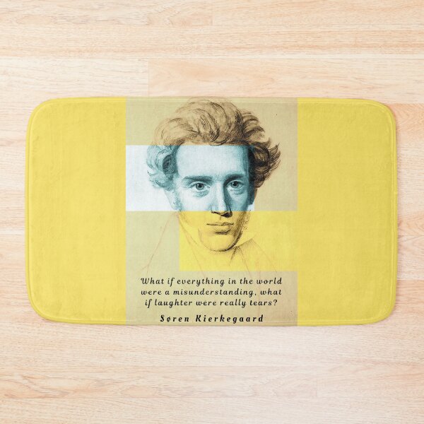 Item preview, Copy of Søren Kierkegaard portrait and quote: What if everything in the world were a misunderstanding,,,, designed and sold by artbleed.