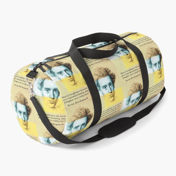Item preview, Copy of Søren Kierkegaard portrait and quote: What if everything in the world were a misunderstanding,,,, designed and sold by artbleed.