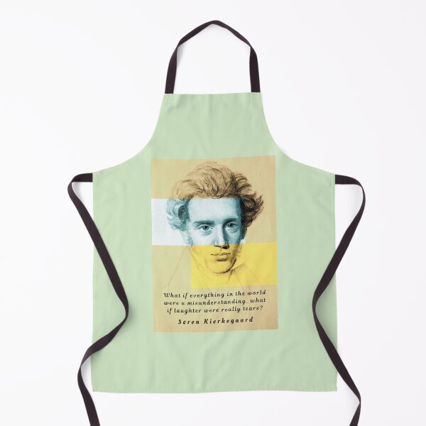Item preview, Copy of Søren Kierkegaard portrait and quote: What if everything in the world were a misunderstanding,,,, designed and sold by artbleed.