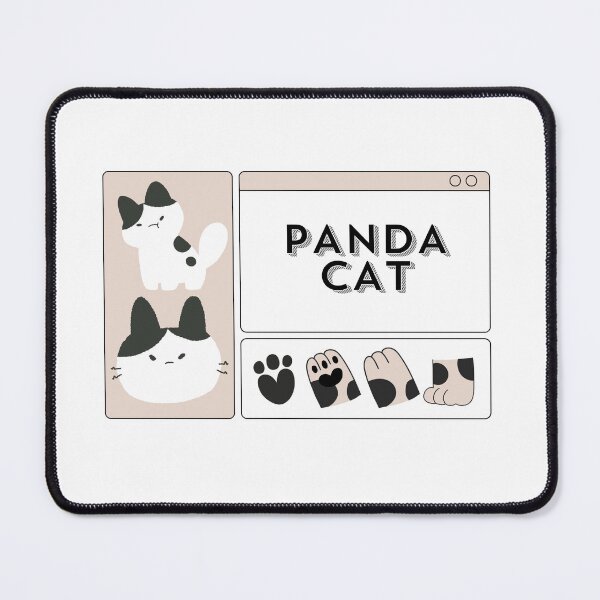 Item preview, panda cat designed and sold by TNwandesignart.