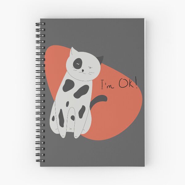 Item preview, A sad cat that says i'm ok. designed and sold by WonderworkLI.