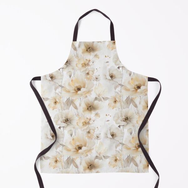 Item preview, Boho neutral floral pattern with rich gold details designed and sold by LadyBlush.