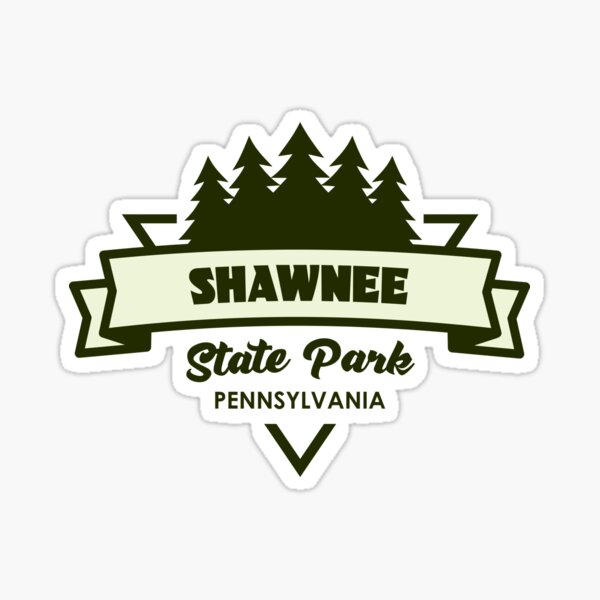 Item preview, Shawnee State Park Pennsylvania Trees And Ribbon designed and sold by bivenart.