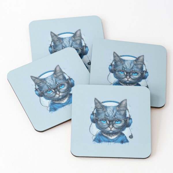 Item preview, Feline Blues: Embracing the Allure of the Cat in Blue designed and sold by AmeerAthiyyah.