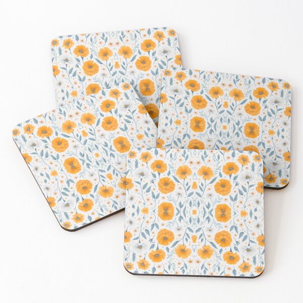 Item preview, Yellow marigolds pattern designed and sold by elearah1.