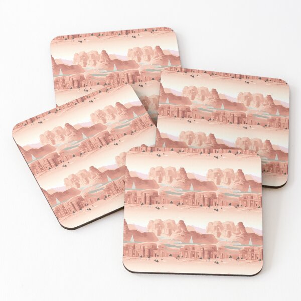 Item preview, Petra, Jordan: Ancient Wonder in Pastel designed and sold by FamMeetsWorld.