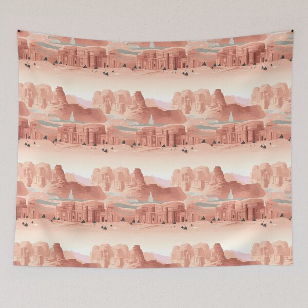 Item preview, Petra, Jordan: Ancient Wonder in Pastel designed and sold by FamMeetsWorld.