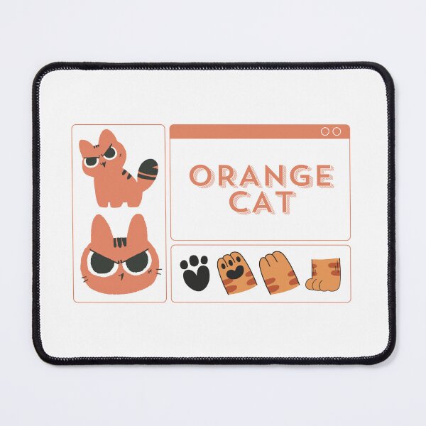 Item preview, orange cat designed and sold by TNwandesignart.