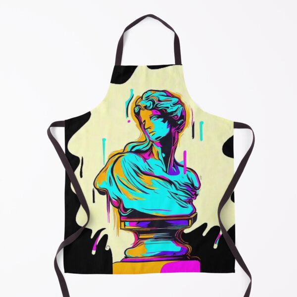 Item preview, Brightly Colored Marble Statue Comes to Life in Vector Style Illustration designed and sold by FashionHomeCo.