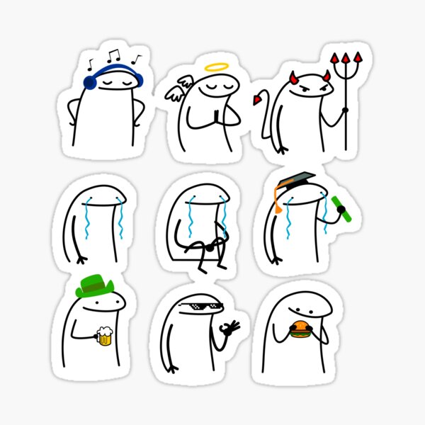 Set of meme stickers 9 Flork | Sticker