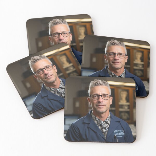 Item preview, Forensic Odontologist Manager Examining Dental Records designed and sold by TheBrainArt.