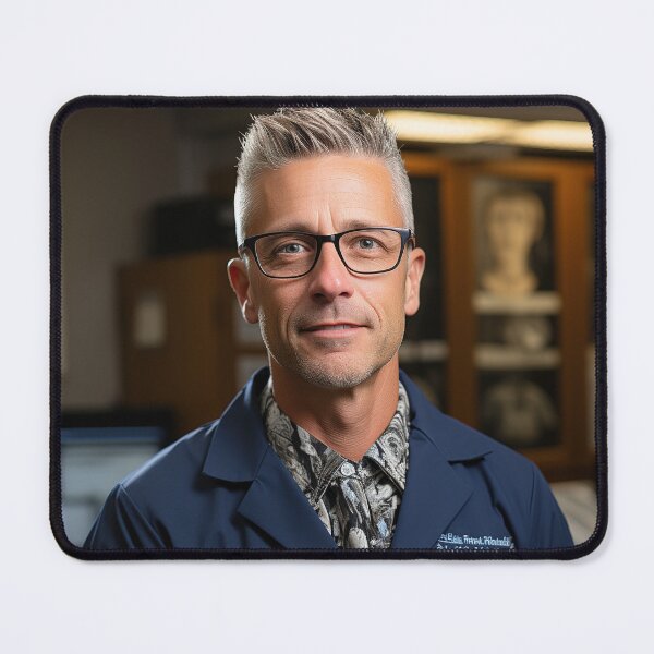 Item preview, Forensic Odontologist Manager Examining Dental Records designed and sold by TheBrainArt.