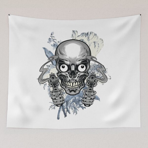Item preview, Skull with guns  designed and sold by jfcreations.
