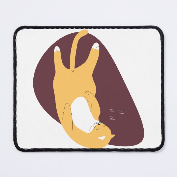 Item preview, Cartoon cat sleeping on his back designed and sold by WonderworkLI.