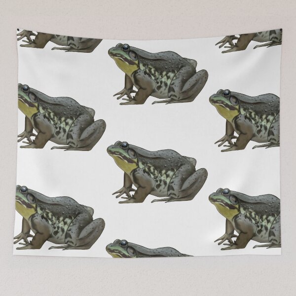 Item preview, Green Pond Frog Painting designed and sold by CreationsByBear.
