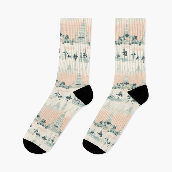 Item preview, Grand Palace, Bangkok: Thai Tranquility in Pastel designed and sold by FamMeetsWorld.