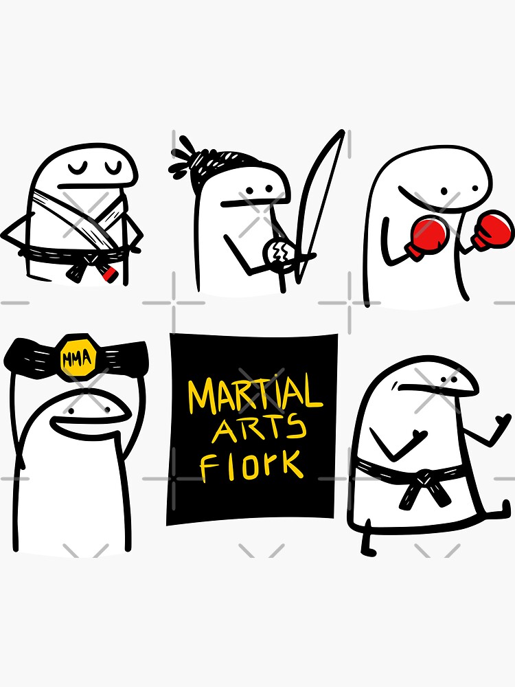 Set of Flork meme stickers | Poster