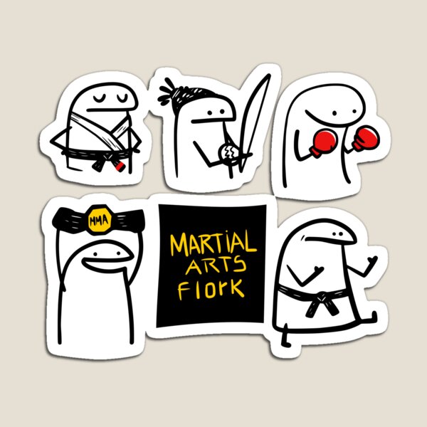 Set stickers flork meme Love 1 | Magnet