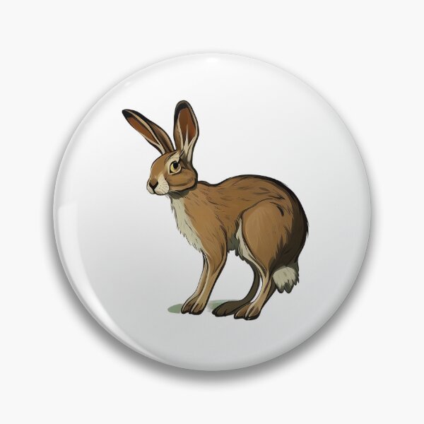 Artikelvorschau, Ein wilder Hase, der bereit ist, sich zu stürzen entworfen und verkauft von naturemenagerie.