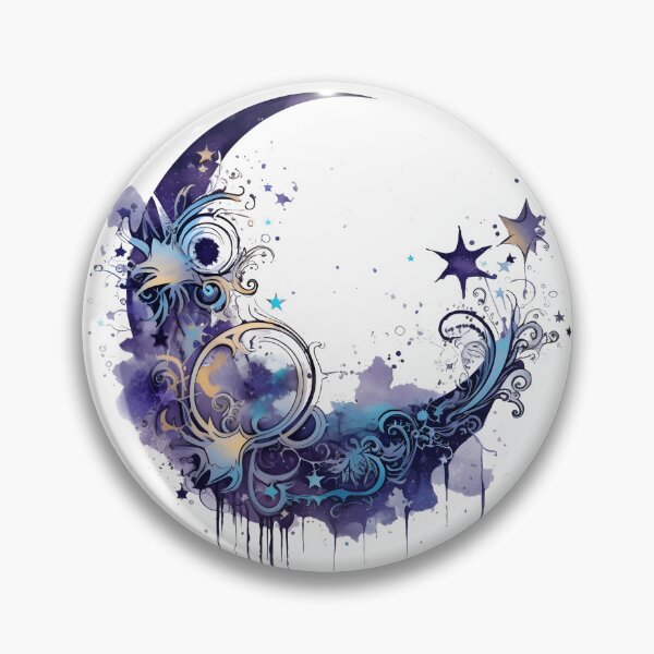 Item preview, Enchanting Moon Motif Illustration, Magical Celestial Art designed and sold by ShreyaaArts.