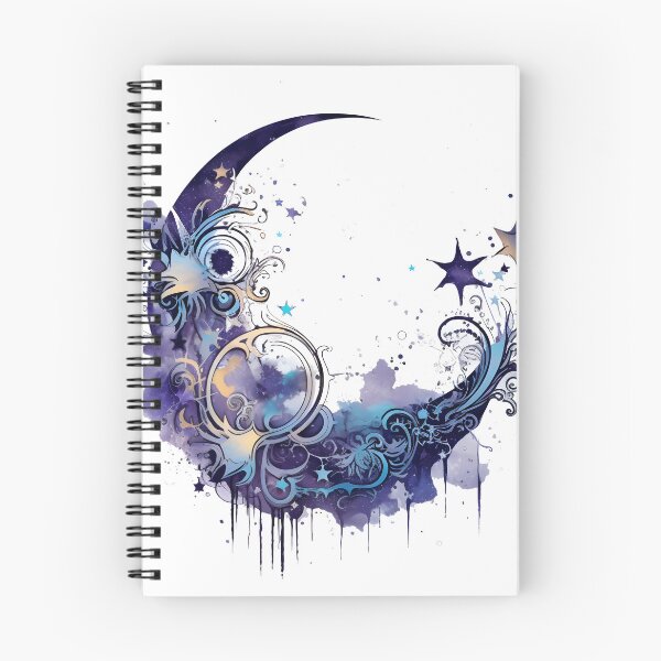 Item preview, Enchanting Moon Motif Illustration, Magical Celestial Art designed and sold by ShreyaaArts.