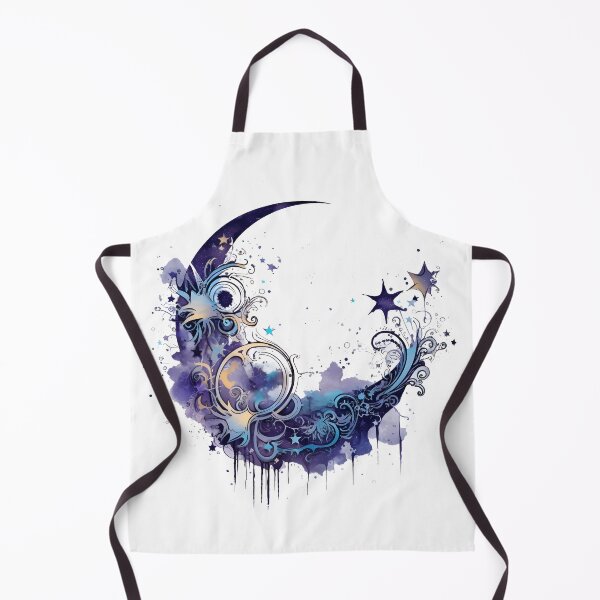 Item preview, Enchanting Moon Motif Illustration, Magical Celestial Art designed and sold by ShreyaaArts.