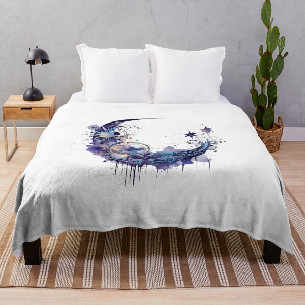 Item preview, Enchanting Moon Motif Illustration, Magical Celestial Art designed and sold by ShreyaaArts.