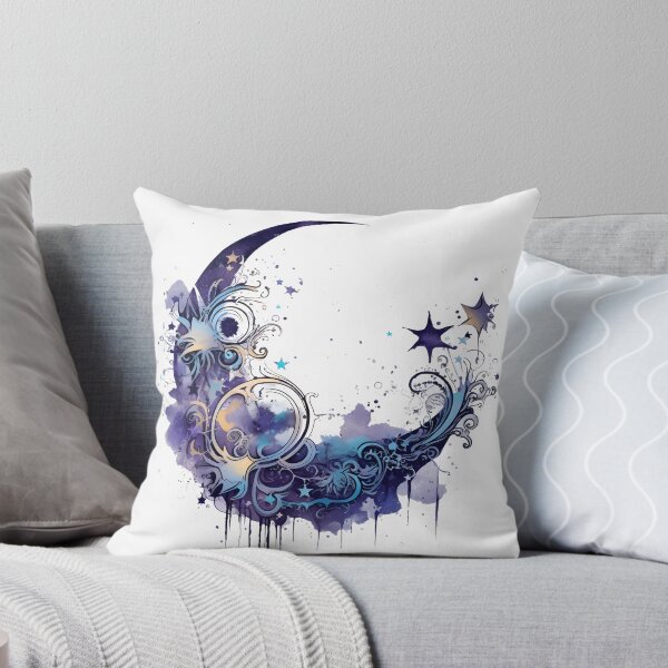 Item preview, Enchanting Moon Motif Illustration, Magical Celestial Art designed and sold by ShreyaaArts.