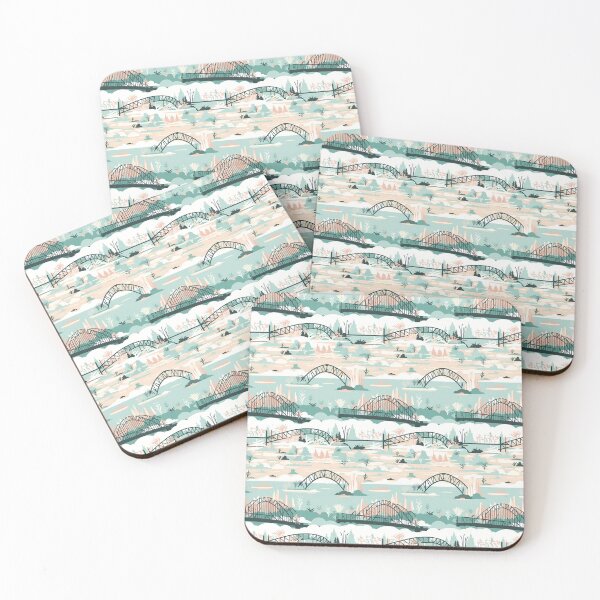 Item preview, Sydney Harbour Bridge: Australian Allure in Pastel designed and sold by FamMeetsWorld.