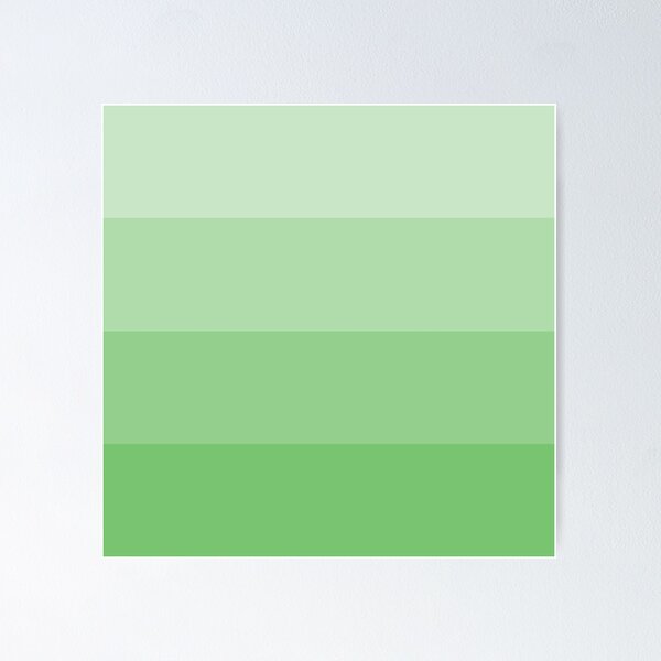 Shades Of Green Color Palette Poster –