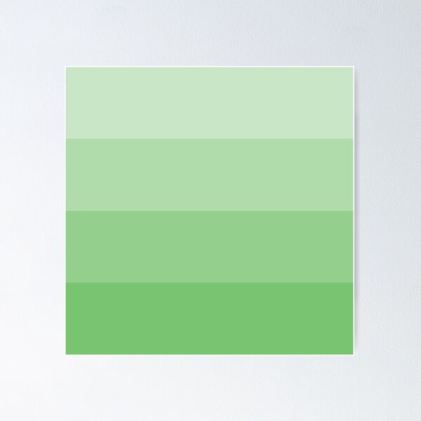 Green Color Shades Posters for Sale