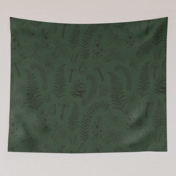 Item preview, A walk in the woods- forest green designed and sold by Jackies-art.