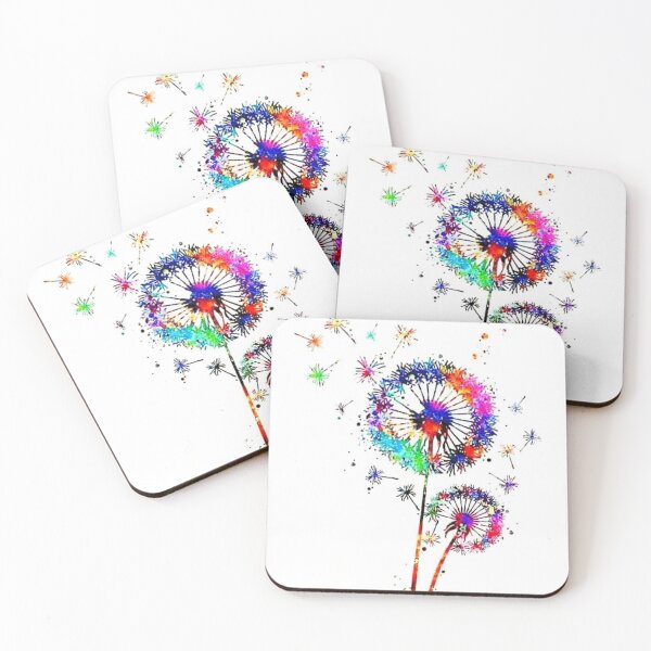 Item preview, colorful dandelions designed and sold by ritusdesigns.