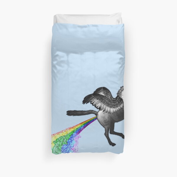 Gay Pegasus Unicorn Duvet Cover