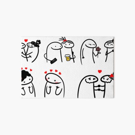 Flork in love meme | Art Board Print